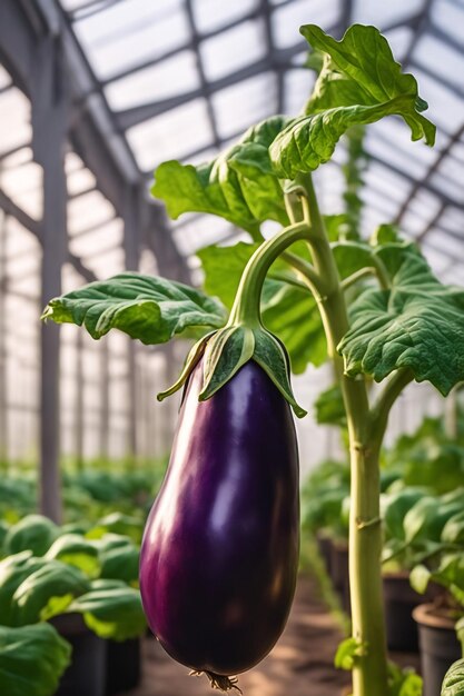 Photo eggplant on paper white background