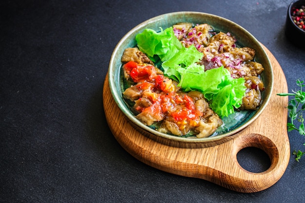 eggplant salad spices antipasto