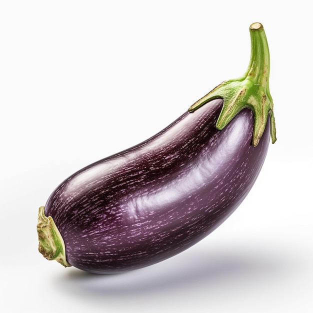 Eggplant vegetable on white background