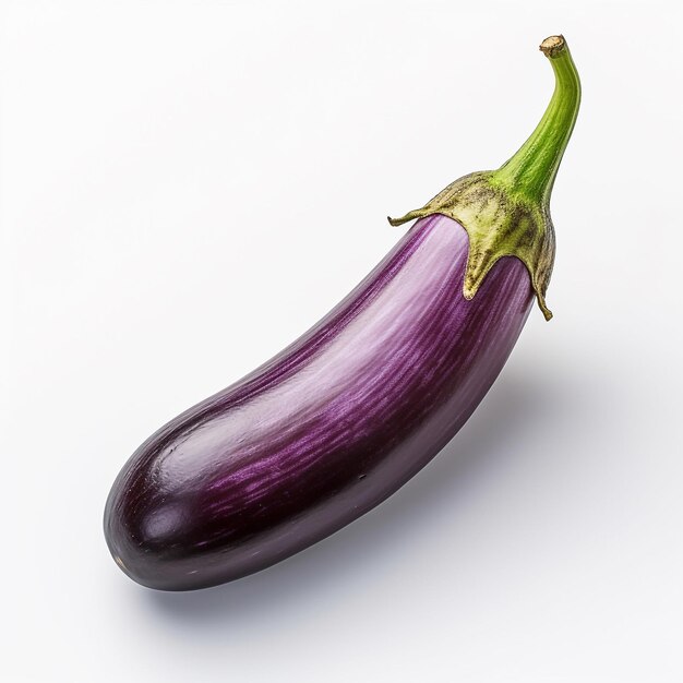 Eggplant vegetable on white background