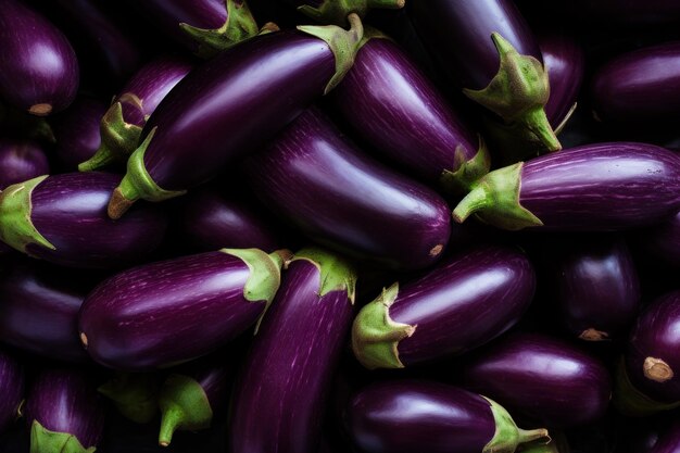 Eggplant vegetables Organic farm food Generate Ai