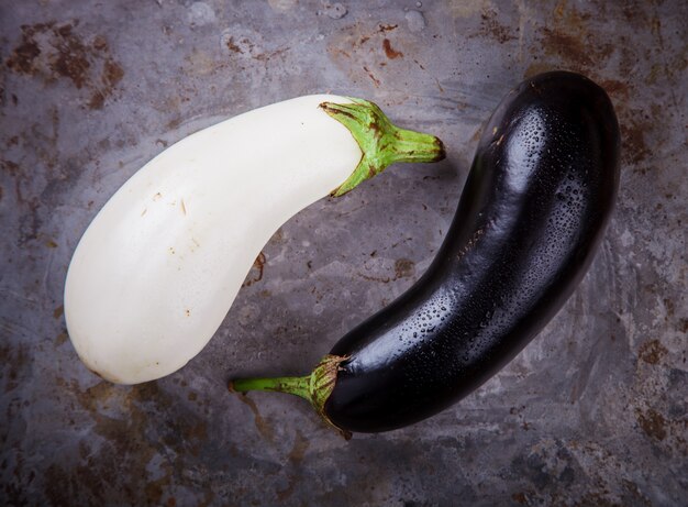 Eggplants are different. Vegetables. 