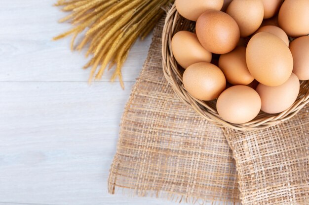 Eggs in basket