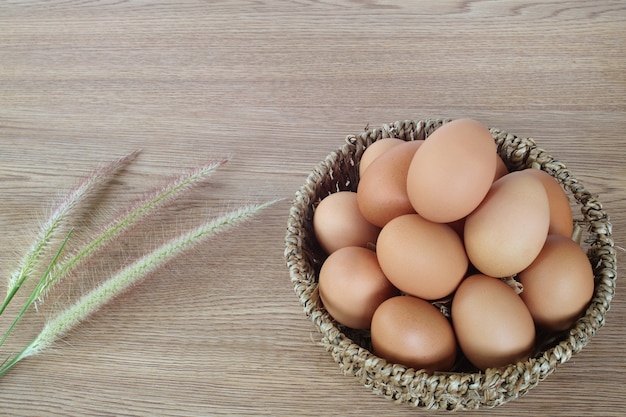 Eggs in basket