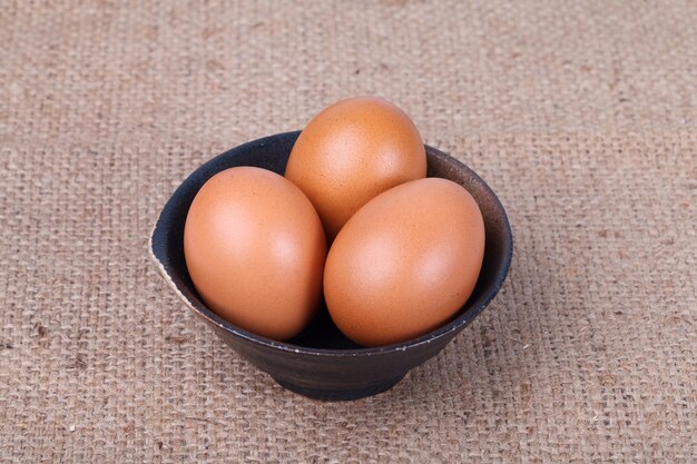 Eggs in a bowl