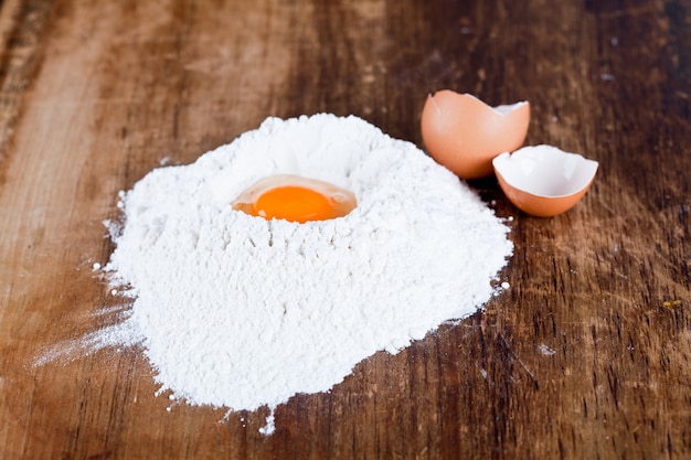 Eggs and flour