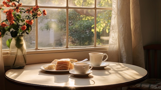 Eggs morning table