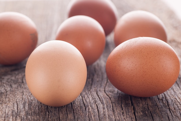 Eggs on a table