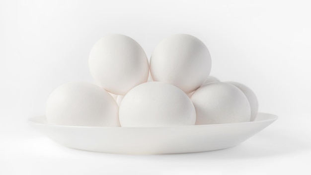 Eggs on White Background eggs isolated on a white background