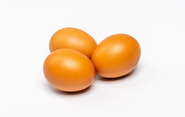 eggs on a white background