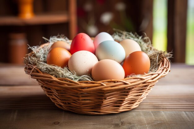 Eggsquisite Delight Levendige mand met kippeneieren van de boerderij