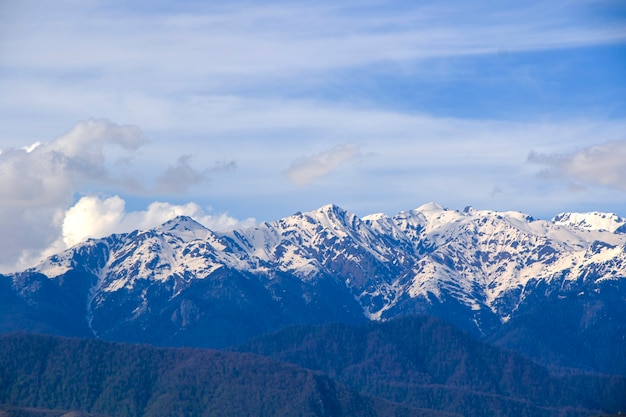 Egrisi berglandschap, winterlandschap in Samegrelo, Georgië