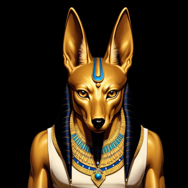 egypt jackal anubis tshirt illustration