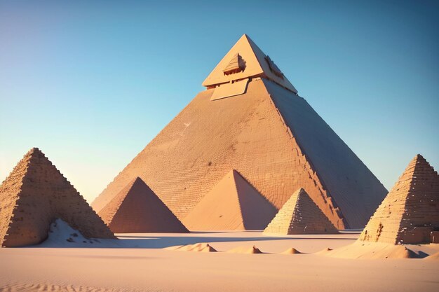 Egypt Pyramid Architecture World Unsolved Mystery Wonder Landscape Wallpaper Background