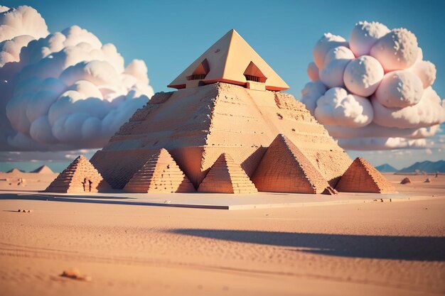 Egypt Pyramid Architecture World Unsolved Mystery Wonder Landscape Wallpaper Background