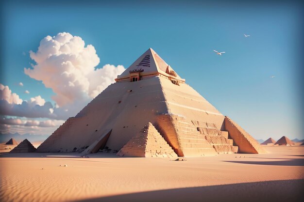 Egypt Pyramid Architecture World Unsolved Mystery Wonder Landscape Wallpaper Background