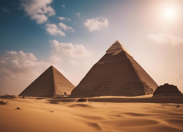 Photo a egypt pyramits background