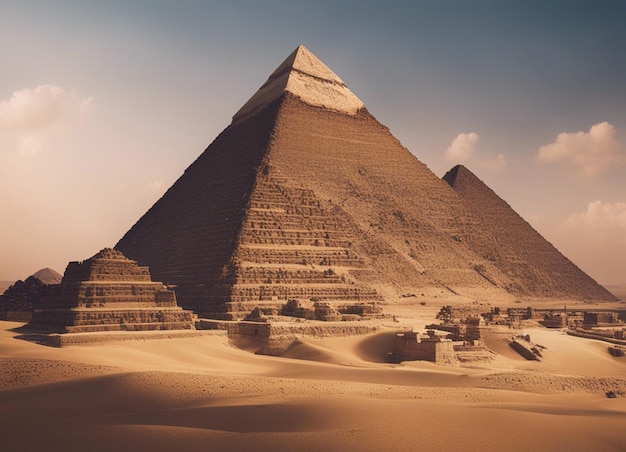 Photo a egypt pyramits background