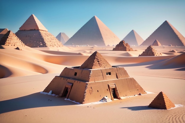 Egypte piramide architectuur wereld onopgeloste mysterie wonder landschap behang achtergrond