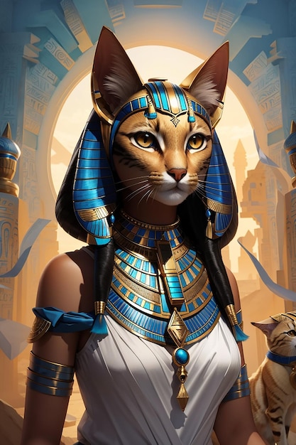 Egyptian cat goddess bastet