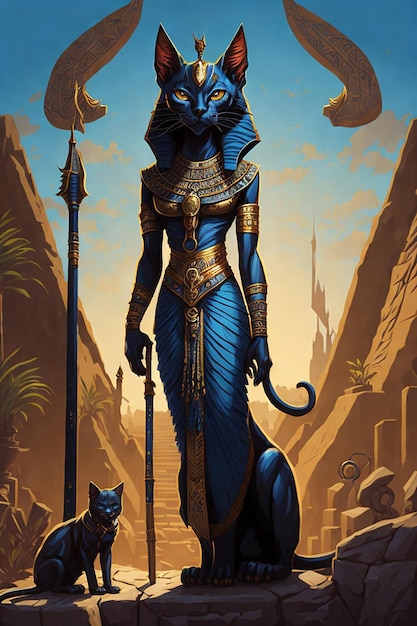 Egyptian cat goddess bastet