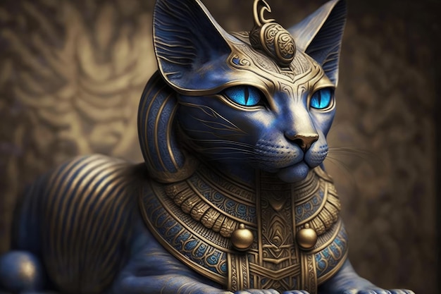 エジプトの神猫のバスト