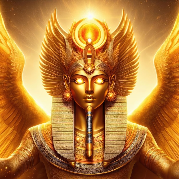 Egyptian golden illustration