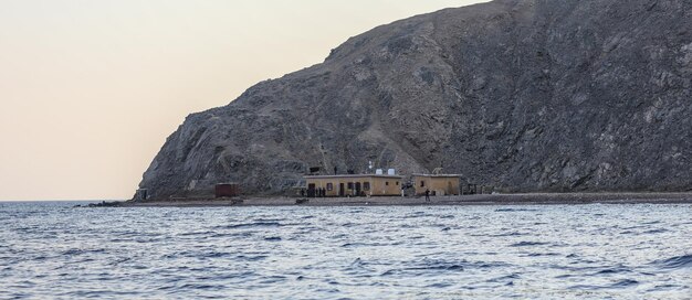 Egyptian mountains on the coast of the sea