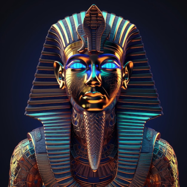 Egyptian Pharaoh Hyperrealistic image generative AI