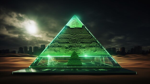 Photo egyptian pyramid ai generated