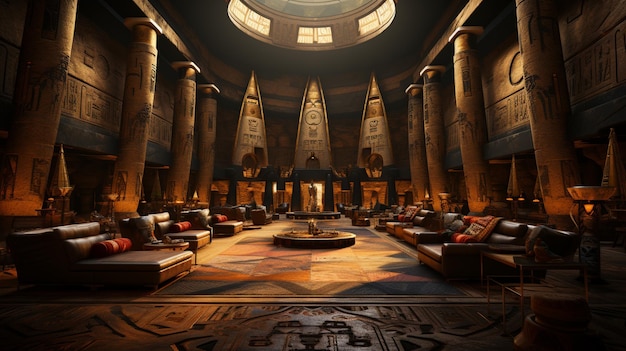 An egyptian room Generative Ai