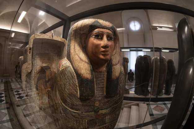 egyptian sarcophagus coffin close up detail