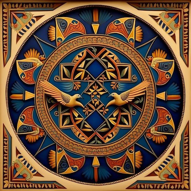 Egyptische patroon oude kunst