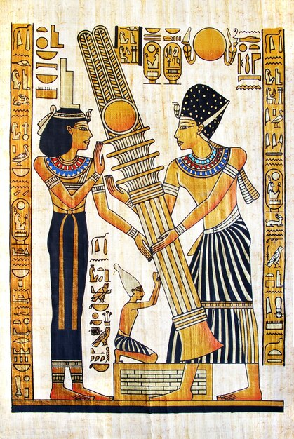 Egyptische traditionele papyrus