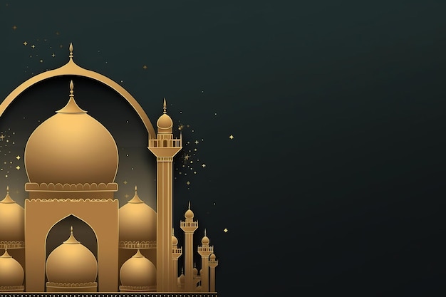 Eid al Adha banner 3D render style AI Generated