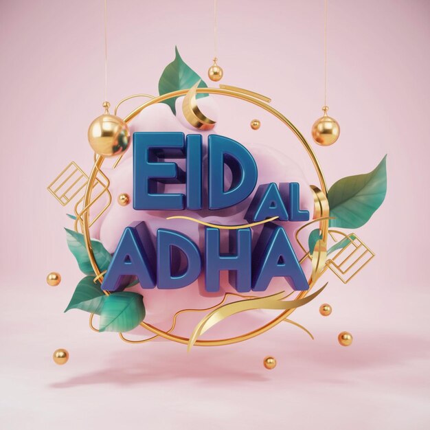 Foto eid al adha design illustratie op witte achtergrond