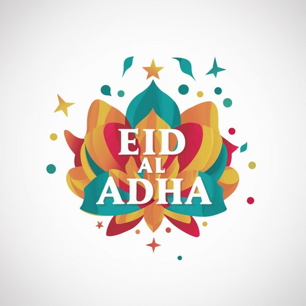 Foto illustrazione di design eid al adha su sfondo bianco