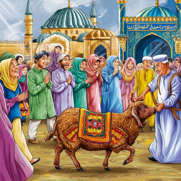 Photo eid al adha illustration photo