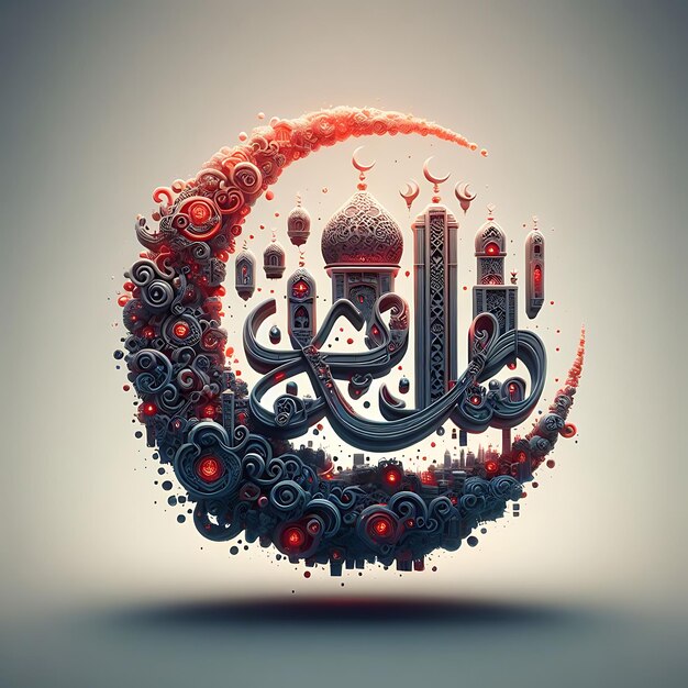 Foto eid al adha mubarak abstracte vector illustratie achtergrondontwerp