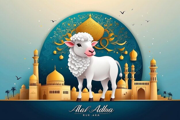 Photo eid al adha mubarak background