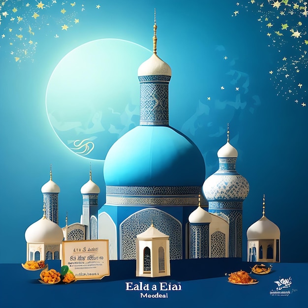 Ид аль Адха Мубарак Ид адха Мубарак Арабская каллиграфия поздравительная открытка Переведенный Happy Eid Adha