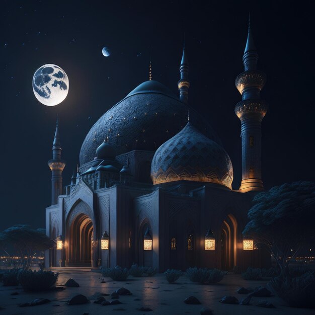 Photo eid al adha mubarak generative ai