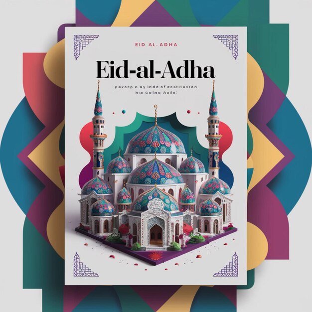 Foto modello di progettazione del poster di eid al adha