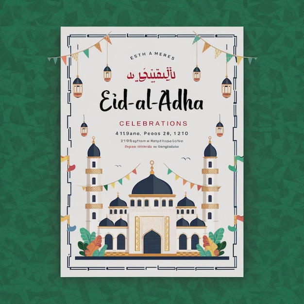 EID AL ADHA 포스터 디자인 템플릿