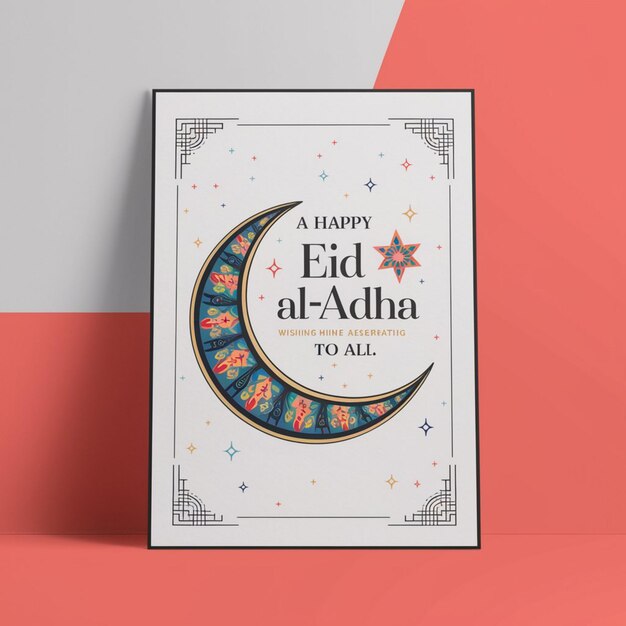 Foto modello di progettazione del poster di eid al adha