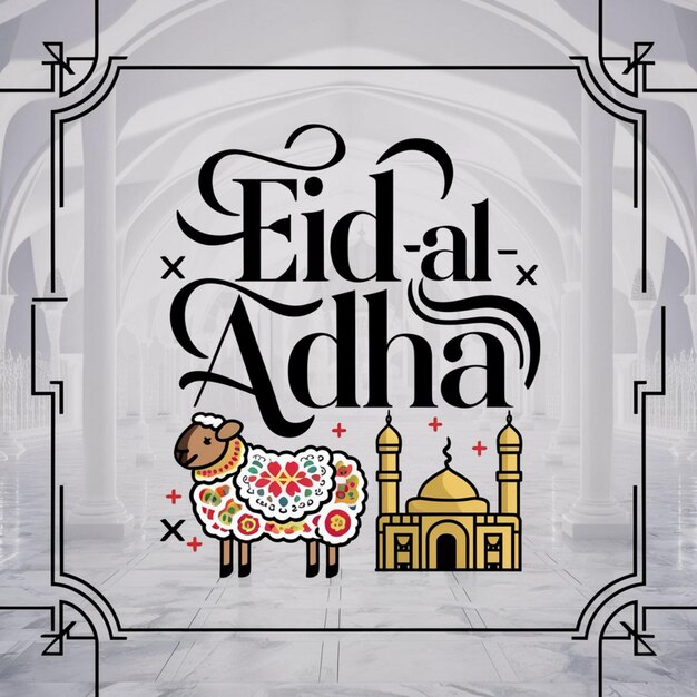 Foto modello di progettazione del poster di eid al adha