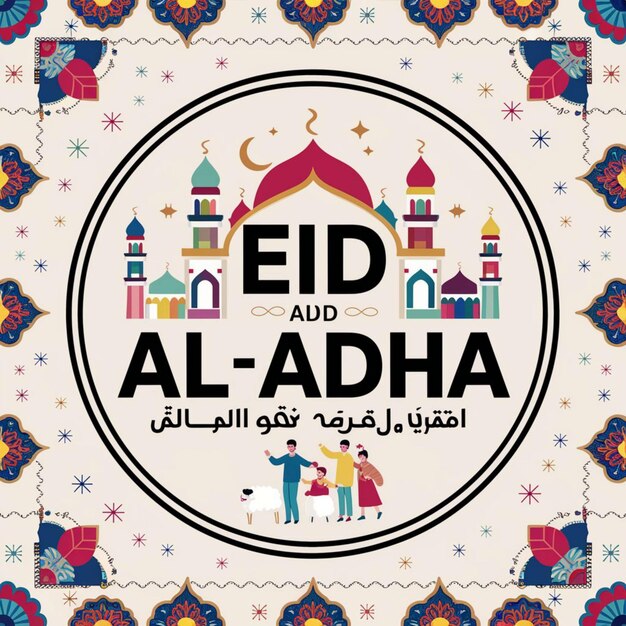 EID AL ADHA Posterontwerp sjabloon