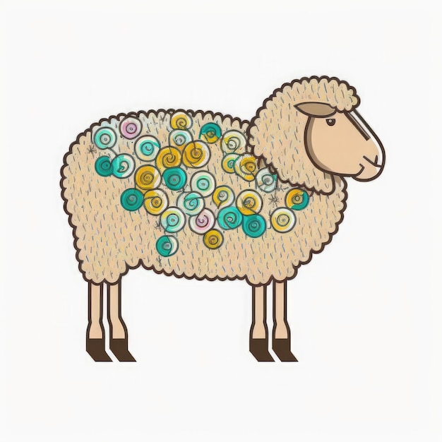 Eid Al Adha Sheep Symbol AI Generated