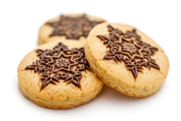 Eid Al Fitr Koekjes Moslim Minder feestelijke snacks geïsoleerd op wit