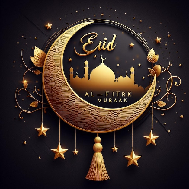 Foto eid al fitr mubarak groetenkaart ontwerp ramadan kareem achtergrond